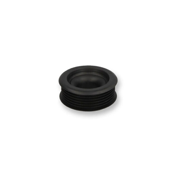 WC-Verbinder an 55 mm Innenstutzen, Ø Rohr 38-45 mm, schwarz