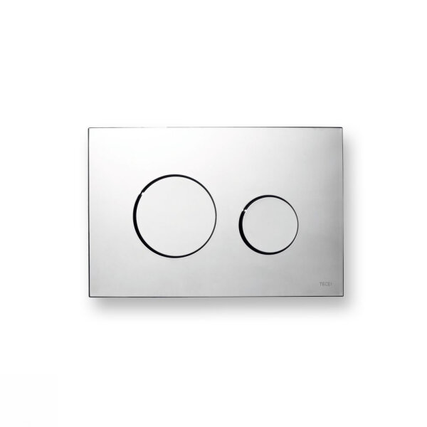 TECE loop WC-Betätigungsplatte, 2-Mengentechnik, Kunststoff chrom glänzend