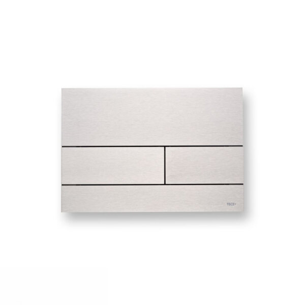 TECE square II WC-Betätigungsplatte, 2-Mengentechnik, Edelstahl gebürstet (mit Anti-Fingerprint)