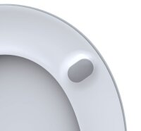Pagette VIP WC-Sitz mit Edelstahl-Exzenterscharnier, wei&szlig;