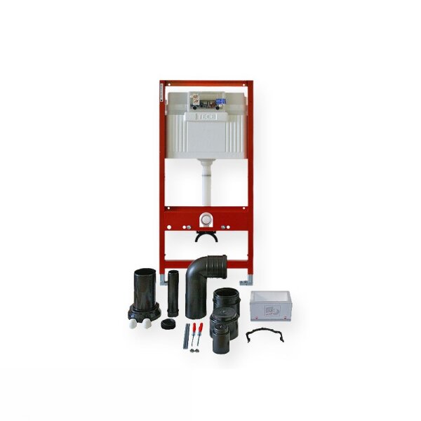 WC-Modul TECEprofil mit TECE-Spülkasten, Betätigung von vorne, Bauhöhe 1120 mm