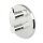 Zucchetti Fully Round UP-Thermostatarmatur mit 1 Absperrventil Sichtteil chrom