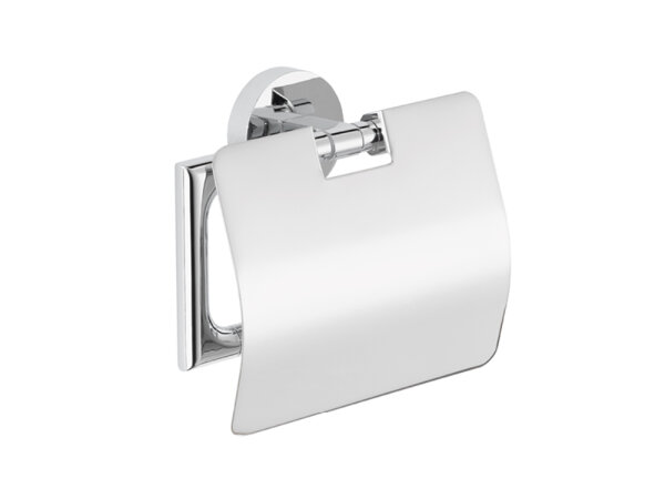 Papierhalter mit Deckel, chrom