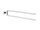 Handtuchhalter, 2-armig, chrom