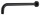Wandarm 400x25mm, schwarz matt