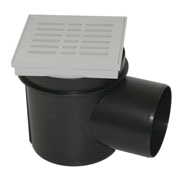 Viega Kellerablauf Kellermeister 100mm, Kunststoff schwarz